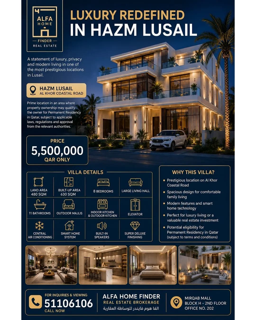 ✨ NOT JUST A VILLA… THIS IS LUXURY AT ITS FINEST IN HAZM LUSAIL! ✨