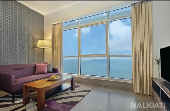 Luxury Seafront Fully Furnished Junior Studio | The Curve Hotel | West Bay | Monthly Stay (1–3 Months)