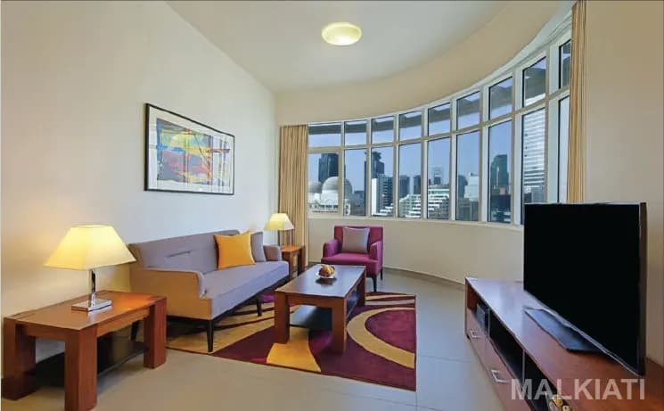 Luxury Seafront Fully Furnished 1 Bedroom Deluxe | The Curve Hotel | West Bay | Daily Stay