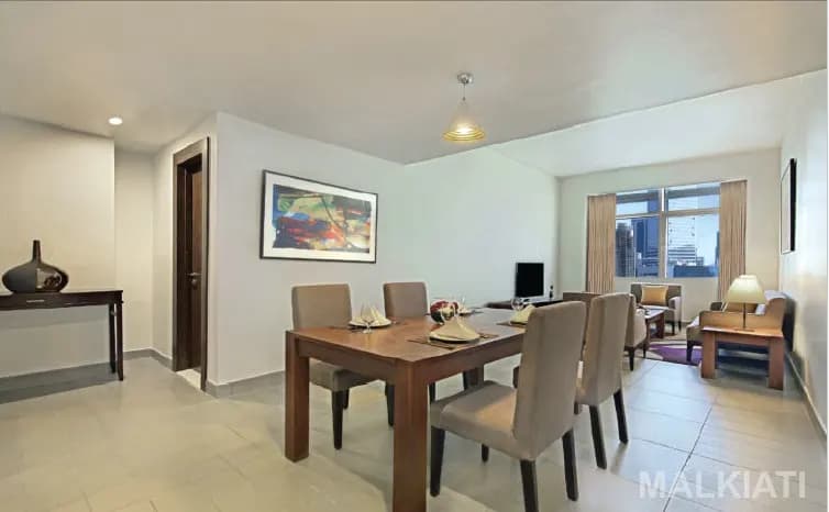 Luxury Seafront Fully Furnished 1 BR Executive | The Curve Hotel | West Bay | Monthly Stay (1–3 Months)